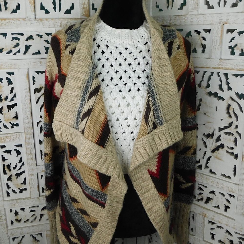 Brown and beige sweater Size L